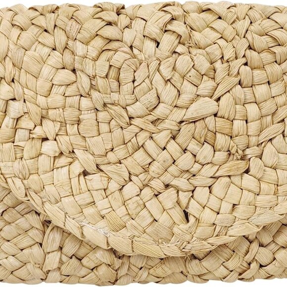 Eco-Friendly Natural Straw Handbag - Perfect for Beach and Casual Outings - Picture 1 of 8